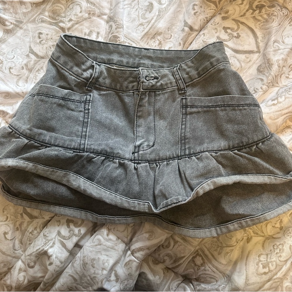 y2k denim skirt low waist